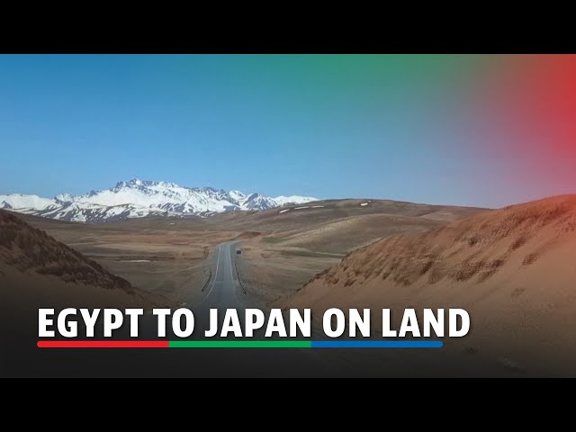 ⁣Egyptian adventurer reaches Japan after 274 days of overland travel | ABS-CBN News