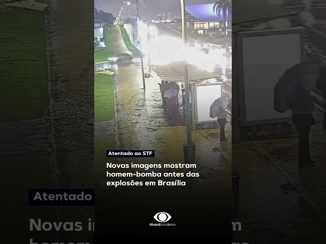 ⁣Novas imagens mostram homem-bomba antes das explosões em Brasília #shorts