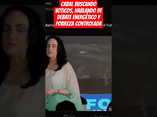 ⁣CABAL BUSCANDO VOTICOS, HABLANDO DE DEBATE ENERGÉTICO Y POBREZA CONTROLADA