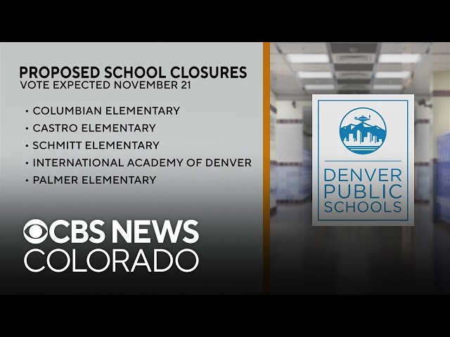 ⁣Denver Public Schools expected to vote Nov. 21 on potential school closures