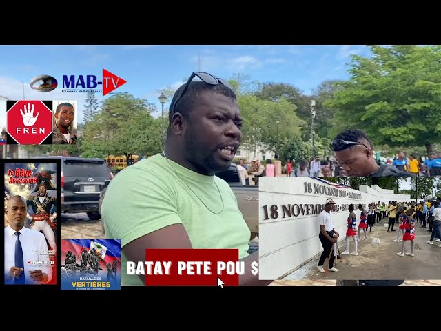 ⁣18nov deblozay Pete MILITAN PITIT DESALINE PETE GOUMEN POU 1MILYON 500 MIL GOUD NAN VIL OKAP