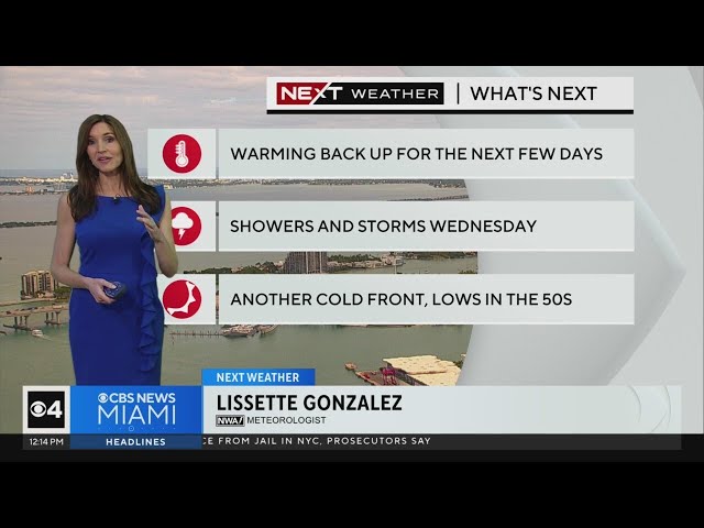 ⁣South Florida Noon Weather Forecast 11/18/2024