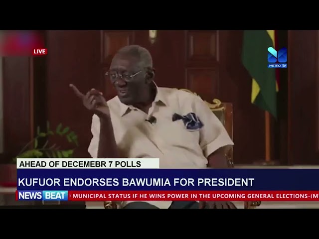 ⁣Former President Kuffour Endorses Dr Bawumia for President Ahead of December Polls