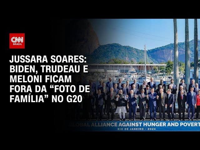 ⁣JUSSARA SOARES: Biden, Trudeau e Meloni ficam fora da “foto de família” do G20 | CNN 360°