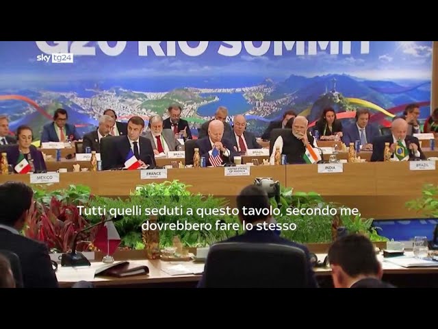 ⁣G20, Biden: sì a sovranità e integrità territoriale ucraina