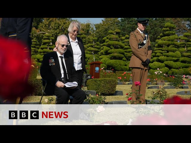 ⁣Families reunite with bodies of missing British soldiers killed in Korean War | BBC News