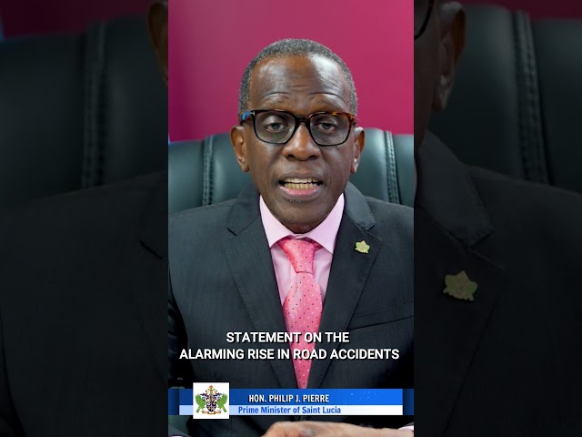 ⁣ Prime Minister Hon. Philip J. Pierre Calls for Responsible Road Use 