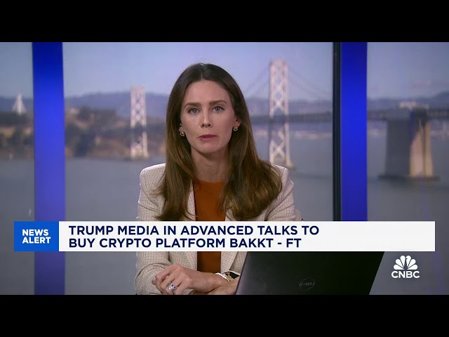 ⁣Trump Media is in advanced talks to buy crypto platform Bakkt, reports say