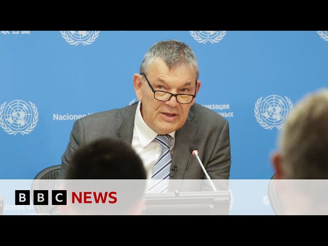 ⁣UNRWA chief says no plan B for Israel ban | BBC News