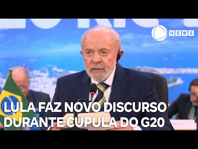 ⁣Lula faz novo discurso durante a cúpula do G20