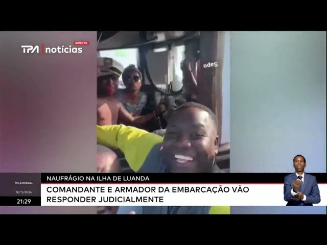 ⁣Naufrágio na Ilha de Luanda- Embarcação será removida amanhã