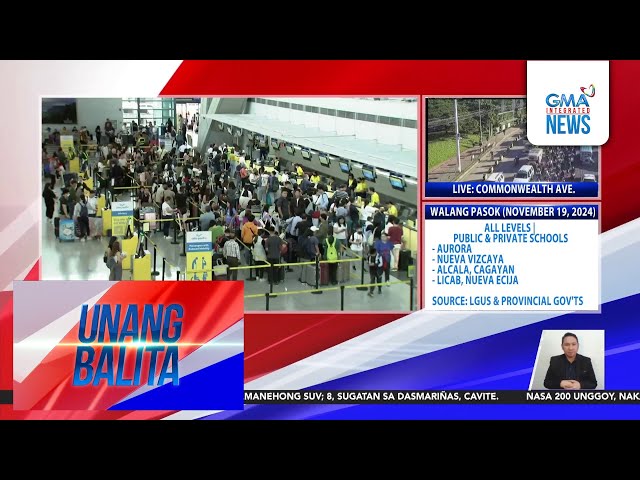 ⁣Inaasahang dagsa ng mga pasahero sa NAIA sa holiday season, pinaghahandaan | Unang Balita