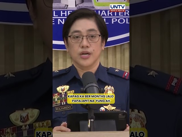 ⁣PNP, nagbabala sa publiko laban sa pagdami ng krimen habang papalapit ang holiday season