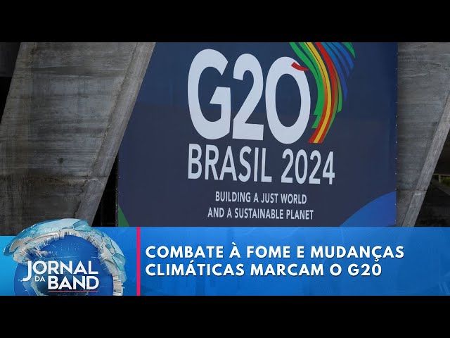 ⁣Combate à fome e pobreza e enfrentamento às mudanças climáticas marcam o G20 | Jornal da Band