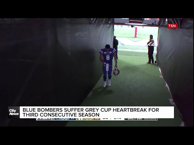 ⁣Blue Bombers suffer heartbreak in the Grey Cup once again