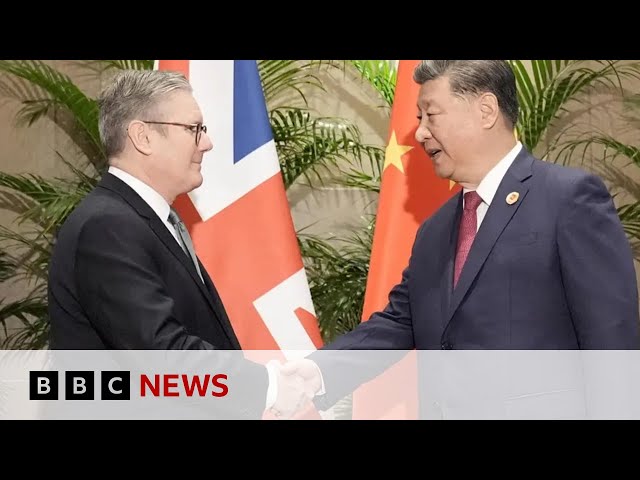 ⁣UK Prime Minister Keir Starmer meets China President Xi Jinping at G20 summit | BBC News