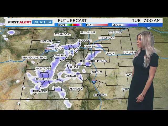 ⁣Quick shot of cold and snow coming for Colorado and Denver