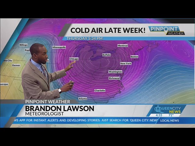 ⁣Widespread frost likely towards the weekend in the Carolinas, a possible hard freeze for some