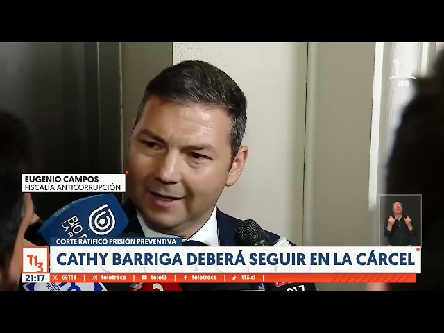 ⁣Cathy Barriga deberá seguir en prisión preventica