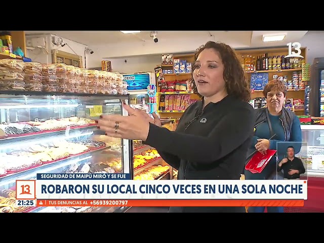 ⁣Local fue asaltado 5 veces en una noche: Seguridad de Maipú habría mirado y se habría ido