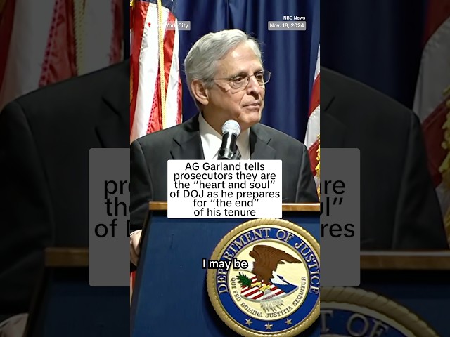 ⁣AG Garland tells prosecutors they are the ‘heart and soul’ of the DOJ