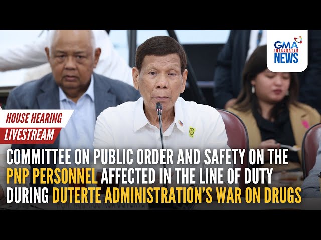 ⁣LIVE: House motu proprio inquiry on Duterte administration’s war on drugs | GMA Integrated News