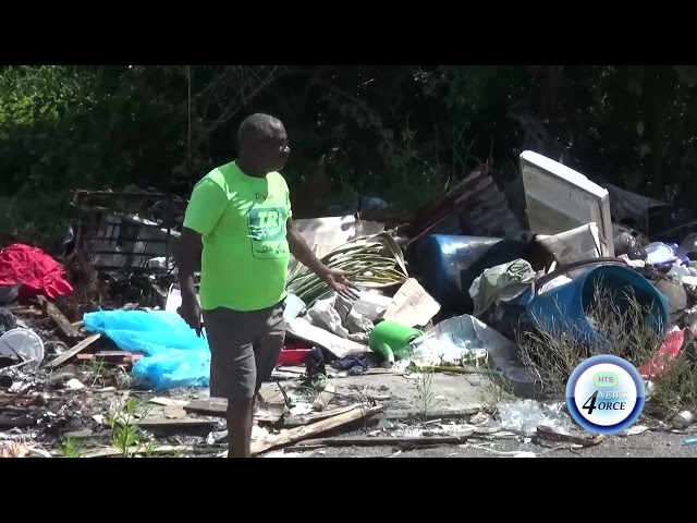 ⁣VIEUX FORT CYCLING TRACK PLAGUED BY ILLEGAL DUMPING