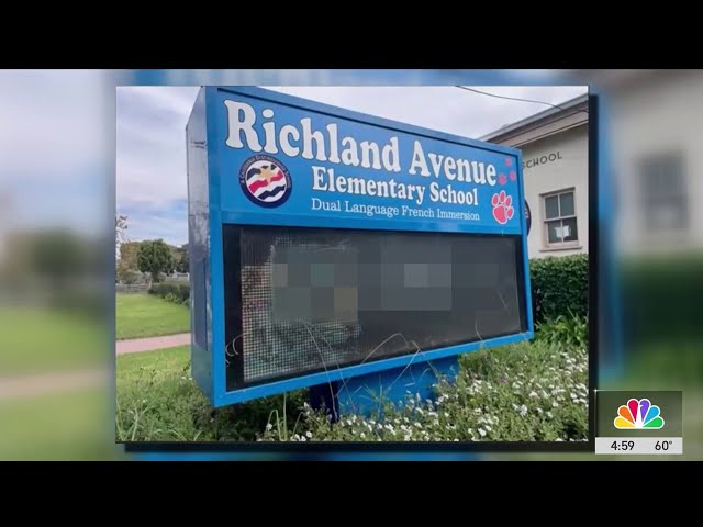 ⁣Racist graffiti found at West Los Angeles elementary school