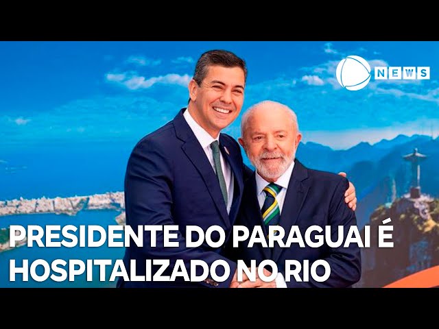 ⁣Presidente do Paraguai, Santiago Peña é hospitalizado no Rio