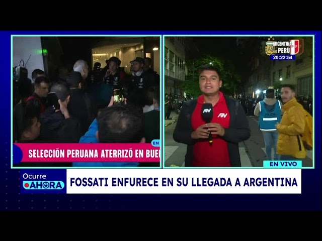 ⁣Argentina vs Perú: se registra un incidente tras llegada de la Bicolor a su hotel de concentración