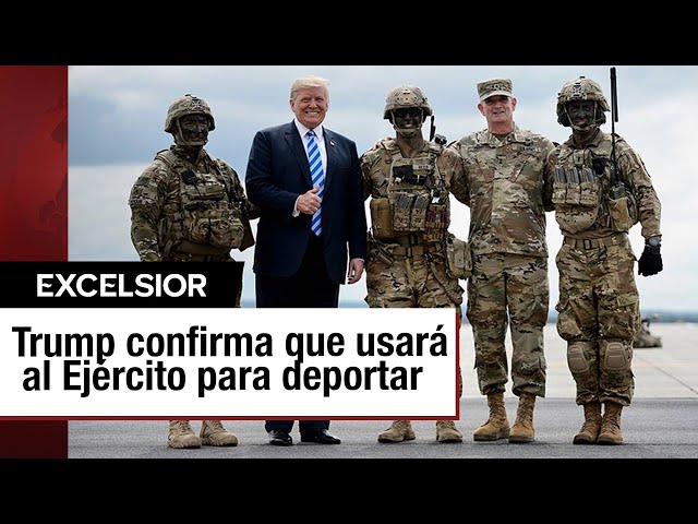 ⁣Trump busca movilizar a las Fuerzas Armadas para deportar a millones de migrantes