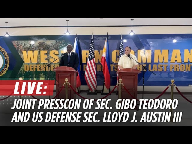 ⁣LIVE: Joint press conference of Sec. Gibo Teodoro and US Defense Secretary Lloyd J. Austin III