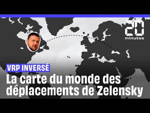 ⁣1.000 jours de guerre en Ukraine : le tour du monde des visites internationales de Zelensky