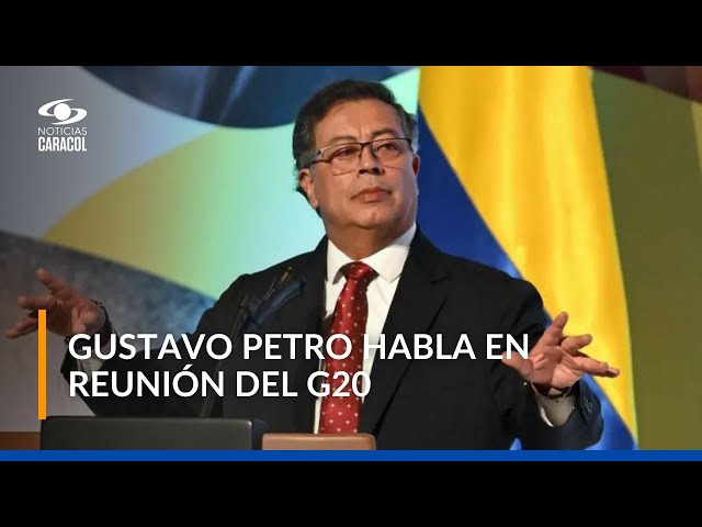 ⁣Presidente Gustavo Petro habla desde la reunión del G20 en Brasil