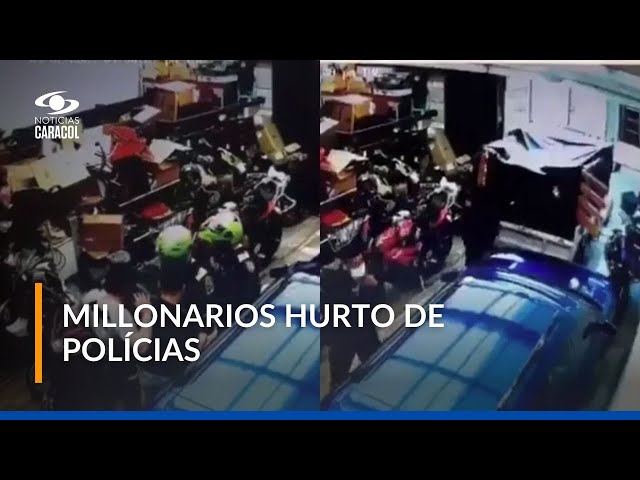 ⁣Dos policías atracaron a comerciantes en Kennedy, sur de Bogotá