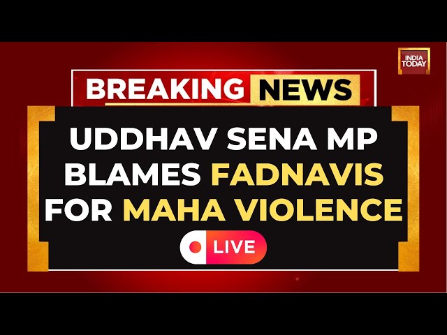 ⁣Violence In Maha Polls LIVE: MP Sanjay Raut Blames Devendra Fadnavis For Attack On Anil Deshmukh