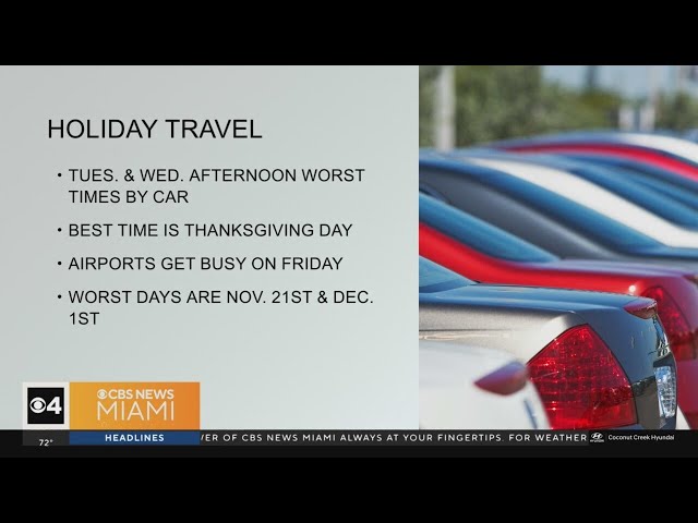 ⁣Expect heavy Thanksgiving travel on roads, in air