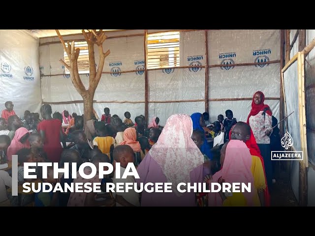 ⁣Ethiopia rushes to build classrooms for Sudanese refugee children amid growing influx