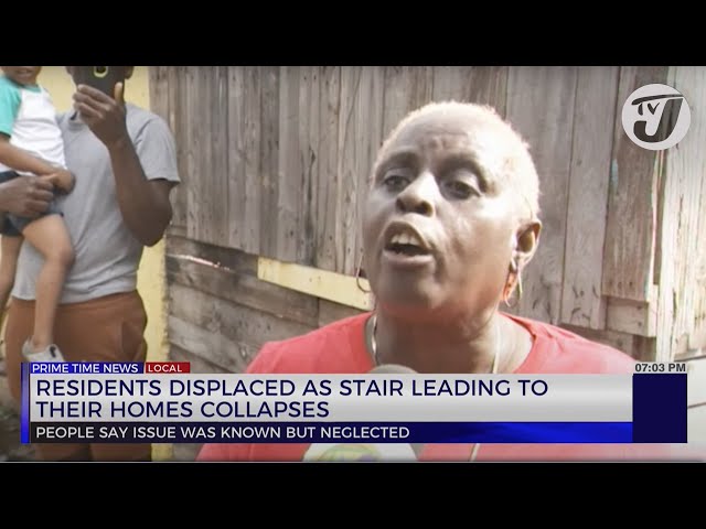 ⁣Residents Displaced as Stair Leading to their Homes Collapses | TVJ News