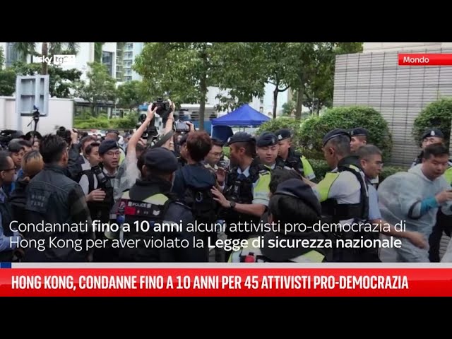 ⁣Hong Kong, arrestati 45 attivisti pro-democrazia