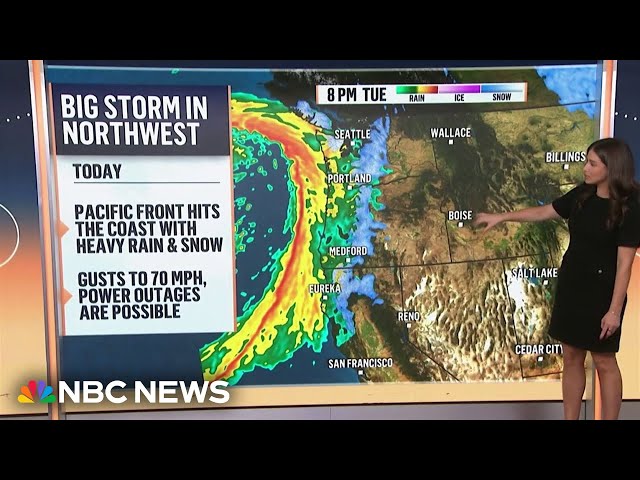 ⁣Huge storm system will soak the Gulf Coast as an atmospheric river takes aim out West