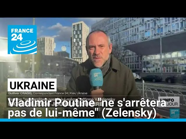 ⁣1 000e jour de guerre en Ukraine : Vladimir Poutine "ne s'arrêtera pas de lui-même" •