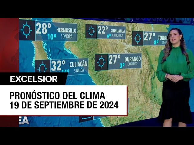 ⁣Clima para hoy 19 de noviembre de 2024