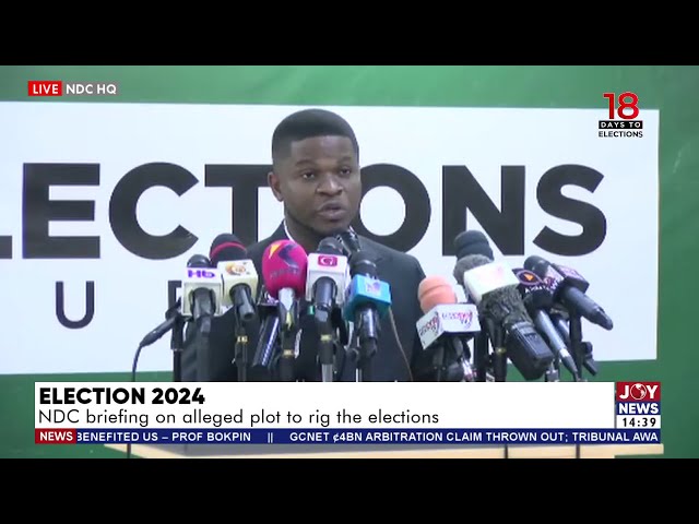 ⁣Election 2024: NDC briefs public on alleged plot to rig the December 7 polls