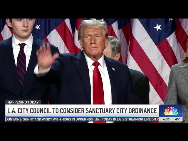 ⁣LA city council to consider sanctuary city ordinance