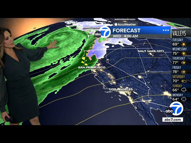 ⁣'Bomb cyclone' threatens Northern California and Pacific Northwest