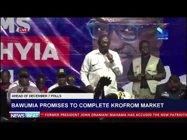 ⁣Dr Bawumia promises to Complete Krofrom Market