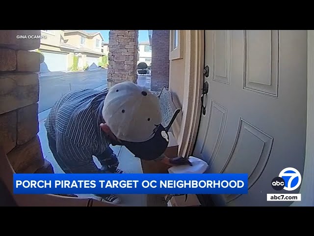 ⁣Porch pirate targets Orange County neighborhood