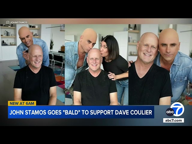 ⁣Dave Coulier debuts shaved head after cancer diagnosis, with help from his friend John Stamos