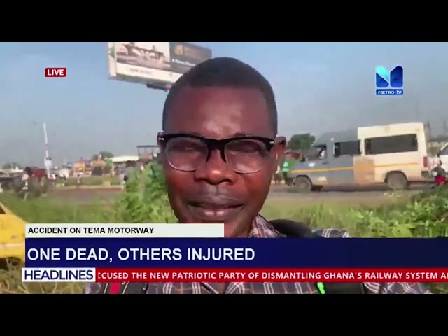 ⁣One Dead and Others were Injured in an Accident that occurred on the Tema Motorway.